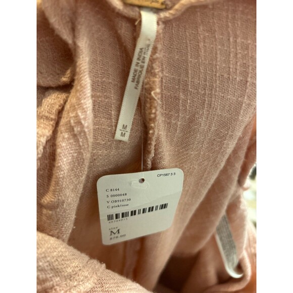 Free People Women's Keep It Going Cotton Wrap Harem Pant in Pink Size M NWT N - Picture 6 of 7